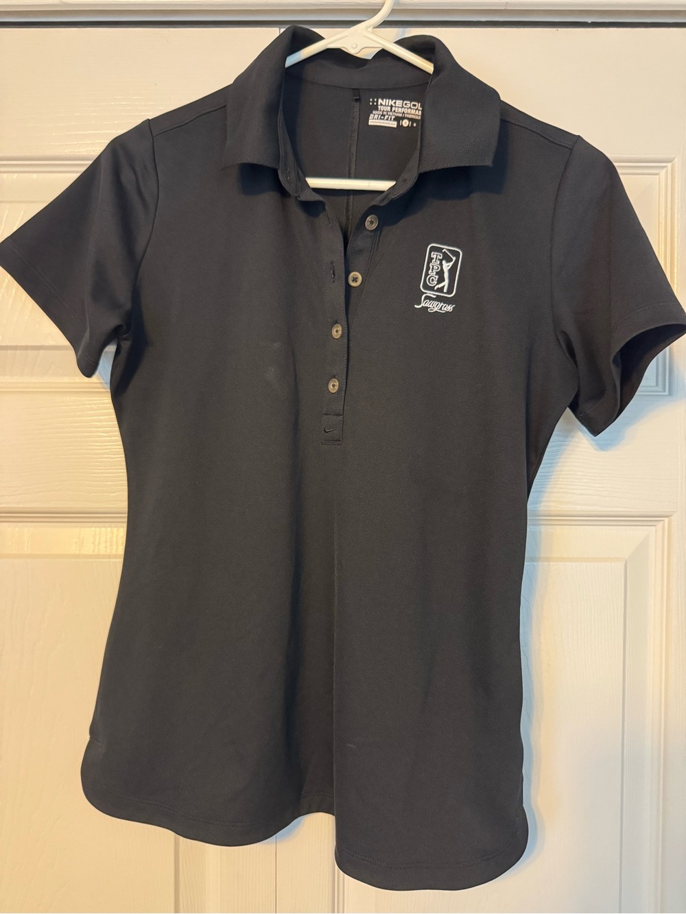 Nike Black Girls' Polo Shirt with Chest Logo
